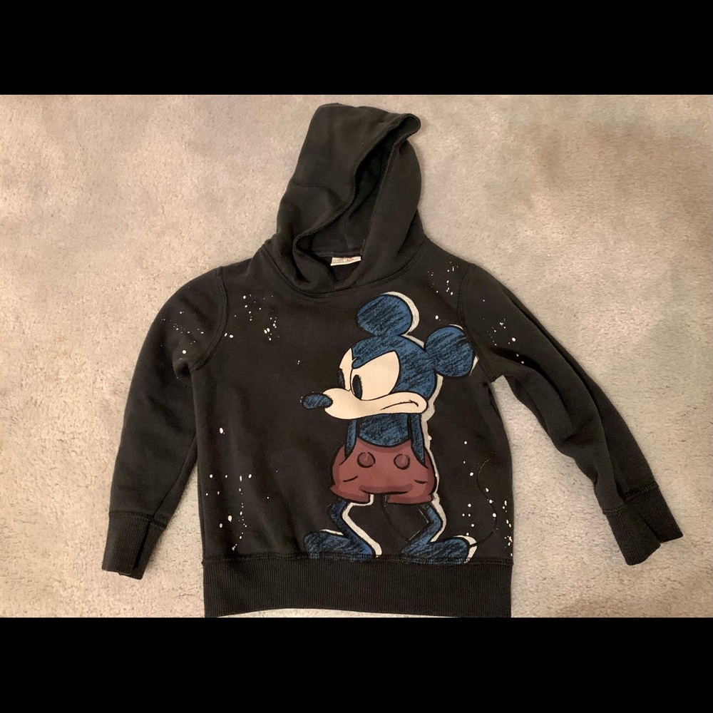 Zara Angry Mickey Mouse Hoodie